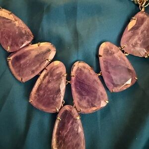 Kendra Scott Harlow Amethyst Necklace *Hard To Find*